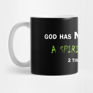 Anti-Halloween Christian 2 Timothy 1:7 Spirit of Fear Mug